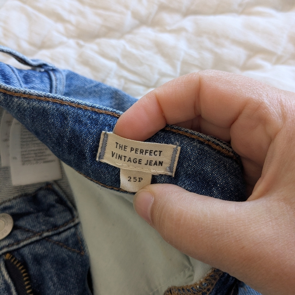 Madewell Petite Perfect Vintage Jean Cropped Medium Light Wash - Picture 6 of 7